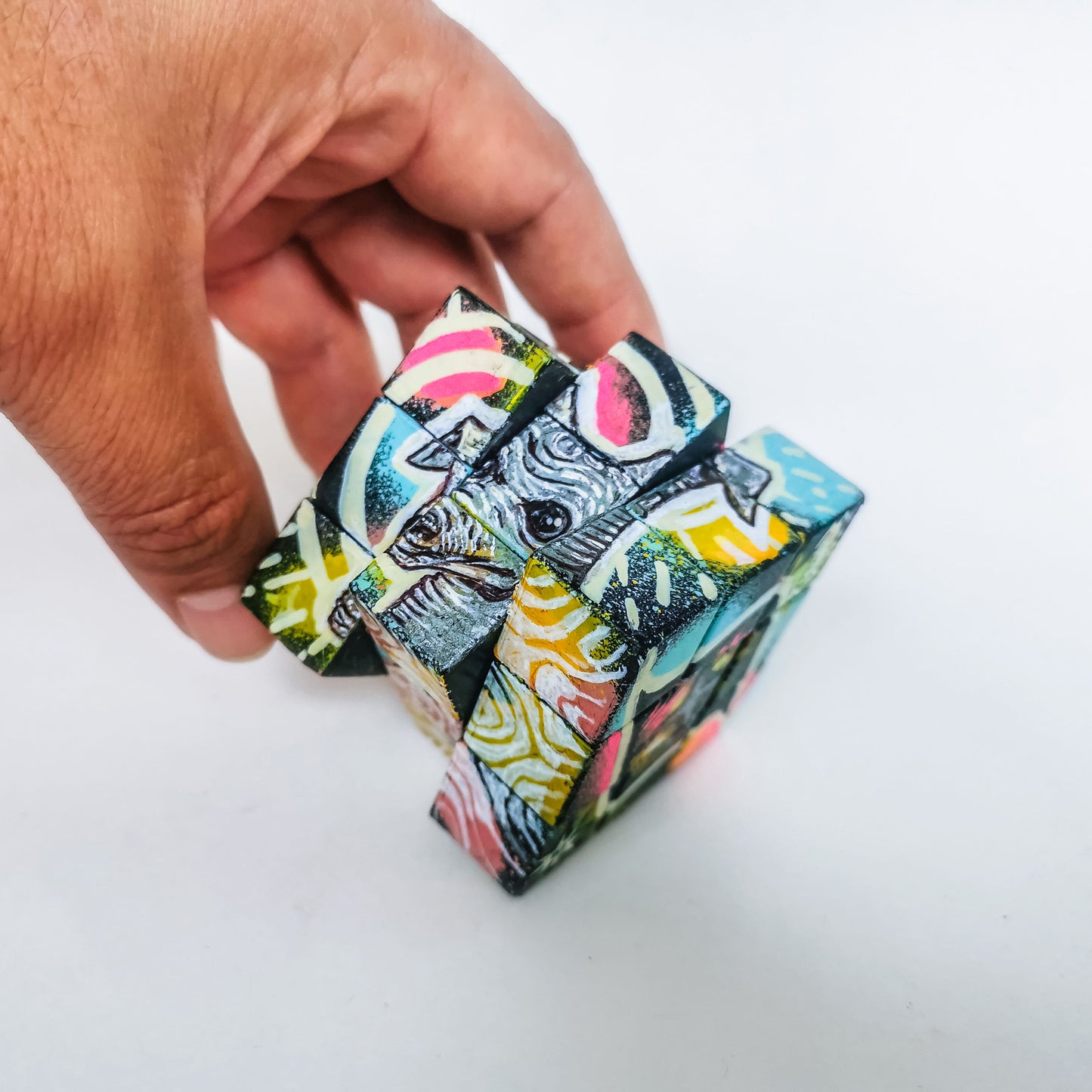 Art Object Rubik-Cube - "RubickOne"